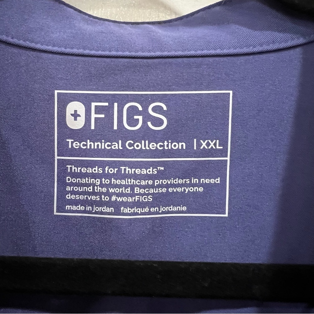 NWOT Figs Rafaela Oversized Scrub Top Women’s Wayfarer XXL 2X - Picture 7 of 11